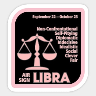 Zodiac Libra Sticker